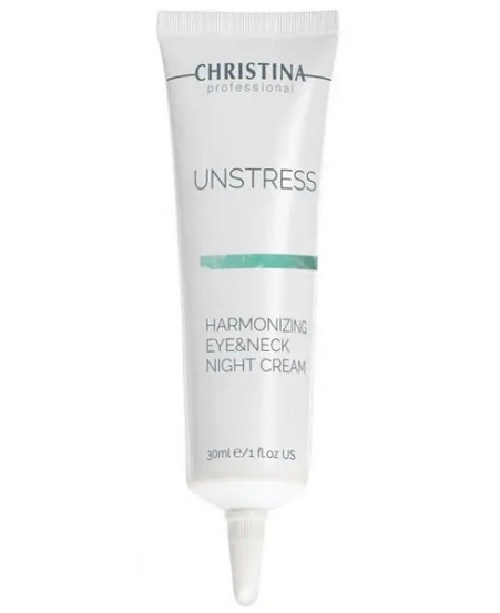 Ночной крем для кожи вокруг глаз и шеи Christina Unstress Harmonizing Night Cream Eye&Neck, 30 мл
