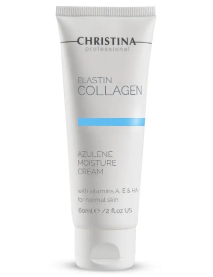 Зволожуючий крем для нормальної шкіри Christina Elastin Collagen Azulene Moisture Cream, 60 мл