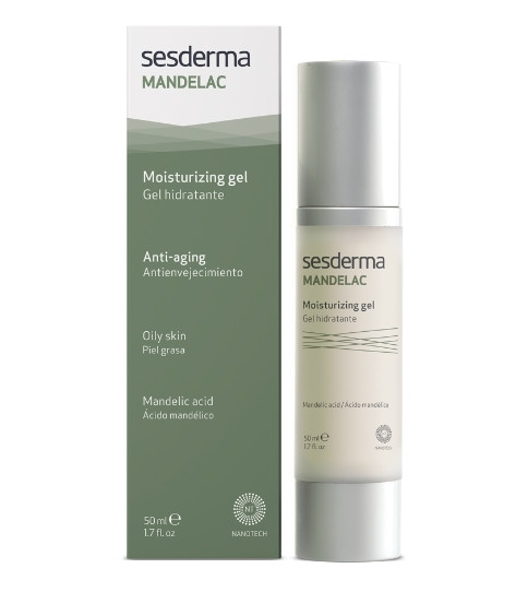 Зволожуючий гель для обличчя з мигдальною кислотою Sesderma Mandelac Moisturizing Gel, 50 мл