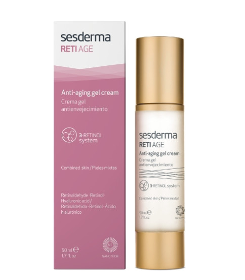 Антивіковий крем-гель проти зморшок з ретинолом Sesderma Reti Age Anti-Aging Gel Cream, 50 мл