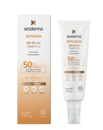Сонцезахисний крем-гель для обличчя Sesderma Repaskin Dry Touch SPF50, 50 мл