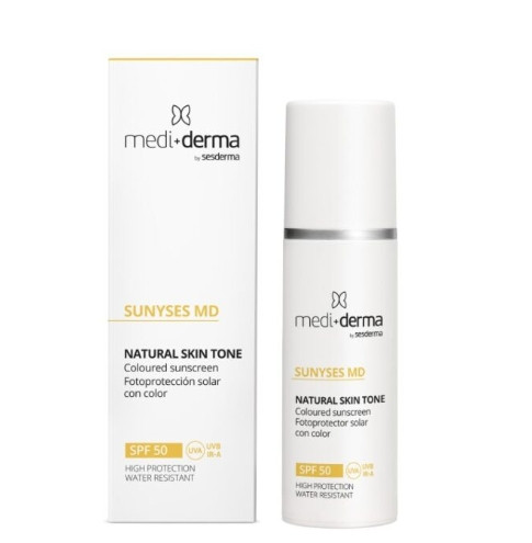 Тональный солнцезащитный крем Mediderma Facial Cream SPF50 Photoprotection with color, 30 мл