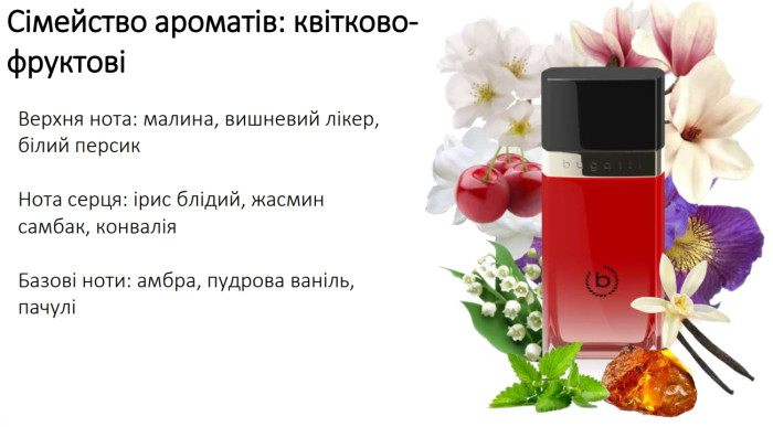 Парфумована вода для жінок Bugatti Eleganza Rossa Women, 60 мл