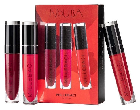 Набір стійких помад Nouba Millebaci №1 Red Set