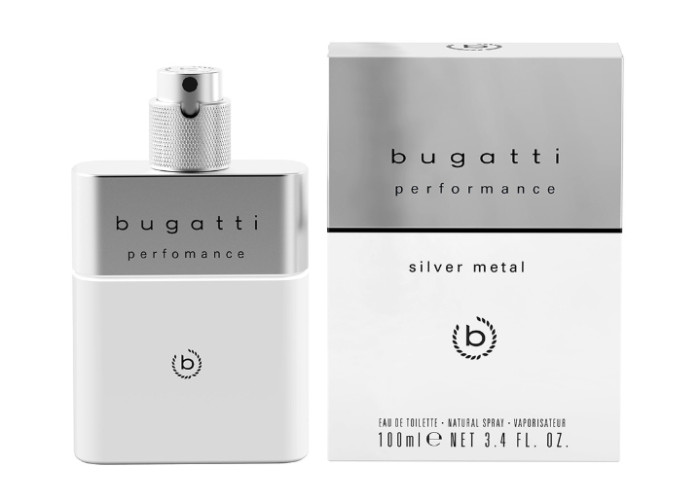 Туалетна вода для чоловіків Bugatti Performance Silver Metal, 100 мл