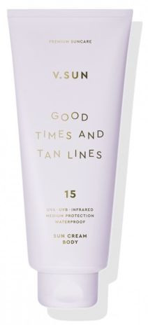 Сонцезахисний крем для тіла V.SUN, sun cream body SPF 15 200 мл