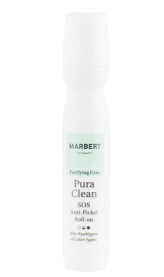 Локальный тоник-карандаш против высыпаний Marbert Pura Clean SOS Spot Roll-on, 15 мл