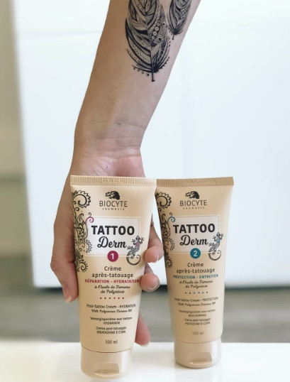 Загоюючий крем для догляду за шкірою після тату Biocyte Tattoo Derm 1, 100 мл