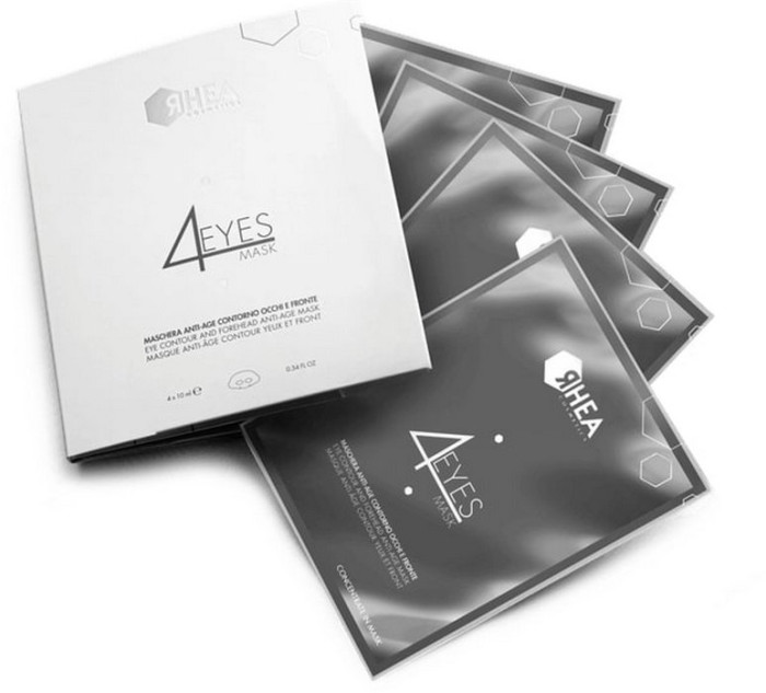 Омолаживающая маска для контура глаз и области лба Rhea 4Eyes Mask, 4х10 мл