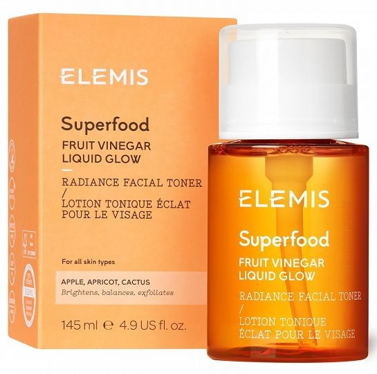 Суперфуд тонер для сяйва шкіри з АНА-кислотами та пребіотиками Elemis Superfood Fruit Vinegar Liquid Glow, 145 мл