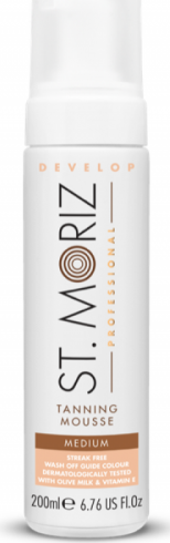 Автобронзант-мусс для средней кожи от St. Moriz Pro Medium, 200 мл