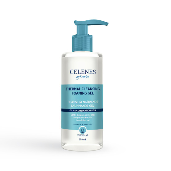 Термальный очищающий гель для жирной и комбинированной кожи Celenes thermal foaming gel oily&combination, 250 мл