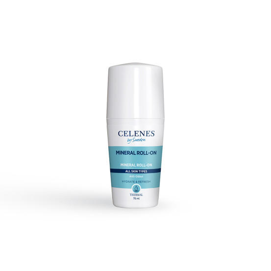 Термальный роликовый дезодорант для всех типов кожи Celenes thermal mineral roll on all skin types, 75 мл