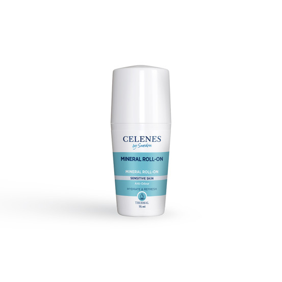 Термальний роликовий дезодорант без запаху Celenes thermal mineral roll on unscented, 75 мл