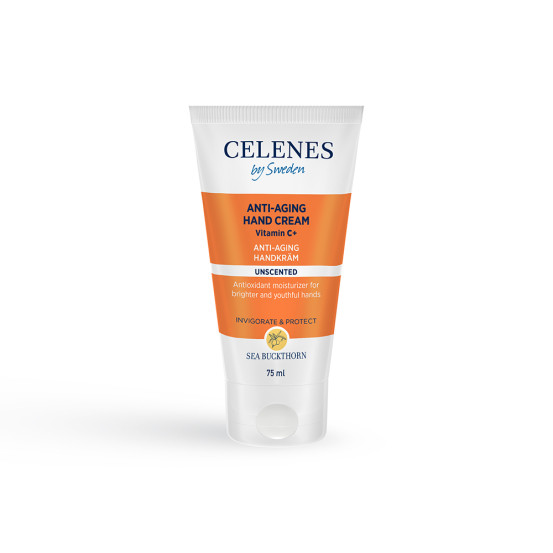 Антивіковий крем для рук з обліпихою Celenes sea buckthorn anti-aging hand cream unscented, 50 мл