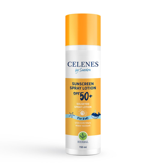 Сонцезахисний спрей-лосьйон для дітей Celenes Herbal Sunscreen Spray Lotion Kids Spf 50, 150 мл