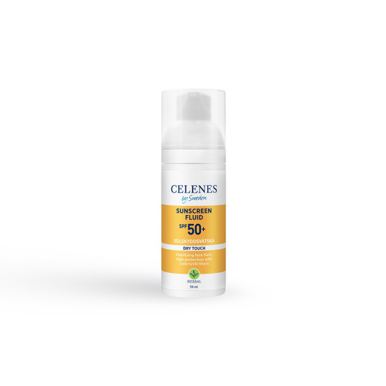 Солнцезащитный флюид Celenes Herbal Sunscreen Dry Touch Fluid Spf 50, 50 мл