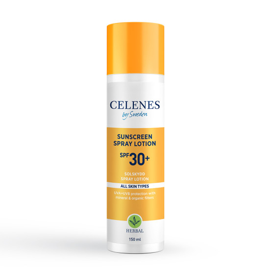 Сонцезахисний спрей-лосьйон Celenes Herbal Sunscreen Spray Spf 30+, 150 мл