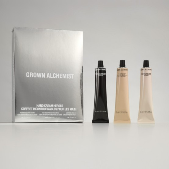 Роскошная трио коллекция кремов для рук Grown Alchemist HAND CREAM HEROES HOLIDAY KIT