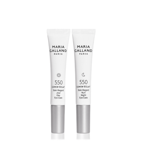 Денний і нічний дует для контуру очей Maria Galland 550 Lumin’Éclat Eye Contour Duo, 2х10 мл
