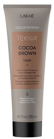 Маска для оновлення кольору коричневого відтінку волосся Lakme Teknia Color Refresh Cocoa Brown Mask, 250 мл