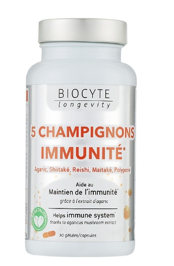 Капсулы для имунитета Biocyte 5 Champignons, 30 шт