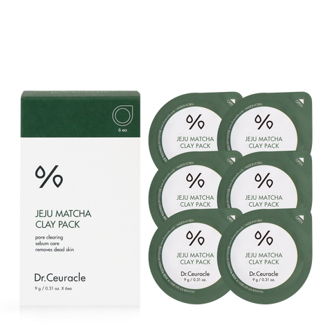 Набор масок Матча Jeju Matcha Clay Pack,  6 в 1