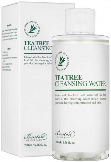Вода, що очищає, з екстрактом чайного дерева Benton Tea Tree Cleansing Water, 200 мл