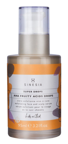 Эксфолиирующий серум c AHA кислотами для лица и кожи головы Sinesia Super drops, 50мл