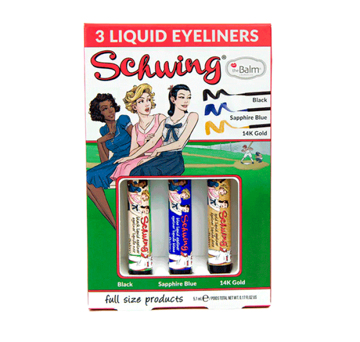 Жидкие подводки для глаз The Balm Schwing! Trio