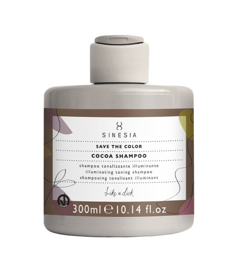 Тонувальний шампунь шоколад з ефектом блиску Sinesia Save The Color, 300 мл
