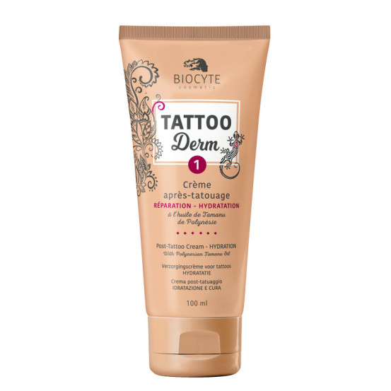 Загоюючий крем для догляду за шкірою після тату Biocyte Tattoo Derm 1, 100 мл