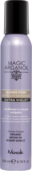 Мусс-кондиционер для нейтрализации желтизны Nook Magic Arganoil Blonde Story, 200 мл