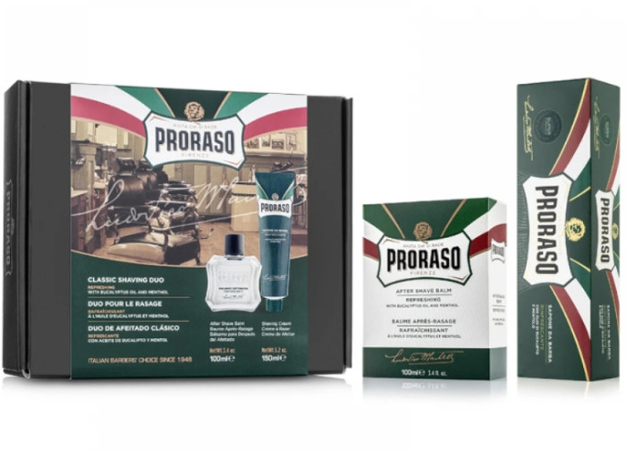 Подарунковий набір для гоління Proraso Duo Pack Tube + Balm Refreshing