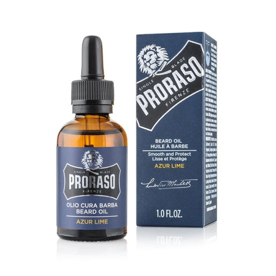 Масло для ухода за бородой Proraso Azur & Lime Beard oil, 30 мл