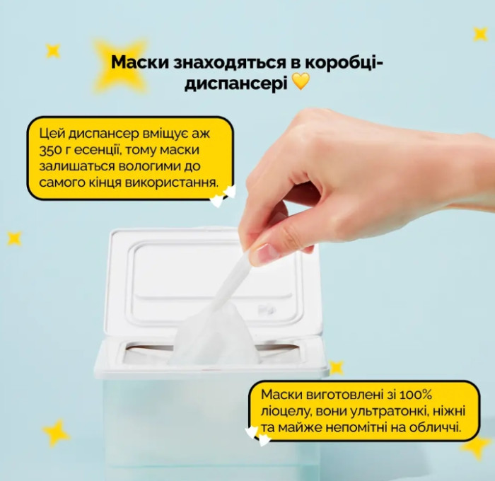 Набір щоденних зволожувальних масок Needly Daily Toner Mask, 30 шт