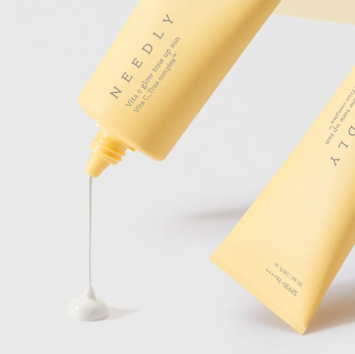 Сонцезахисний крем з ефектом освітлення та сяйва Needly Vita C Glow Tone Up Sun SPF 50+ PA++++, 50 мл