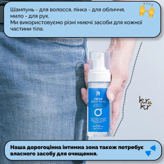 Гель для душу для чоловіків Benton Fresh men's wash, 150 мл