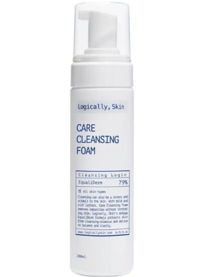 Мягкая очищающая пенка для умывания Logically, Skin Care Cleansing Foam, 200 мл