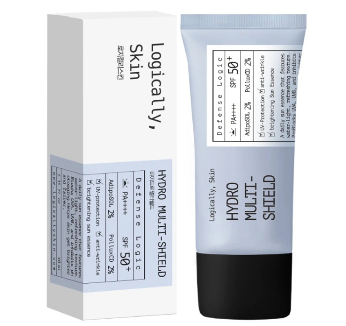 Зволожувальний сонцезахисний флюїд для обличчя Logically, Skin Hydro Multi-Shield Sun Essence SPF30 / PA++++, 40 г