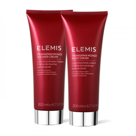Изысканный тропический дуэт для душа и тела Франжипани ELEMIS The Story of Frangipani Monoi Gift Set