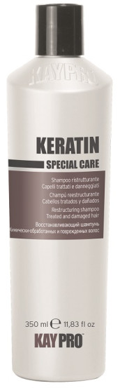 Шампунь з кератином для хімічно пошкодженого волосся KayPro Keratin, 350 мл