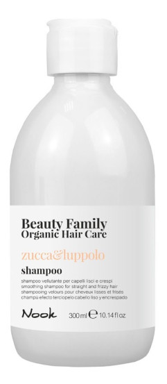 Безсульфатний шампунь для гладкості прямого та неслухняного волосся Nook Beauty Family Organic Hair Care, 300 мл