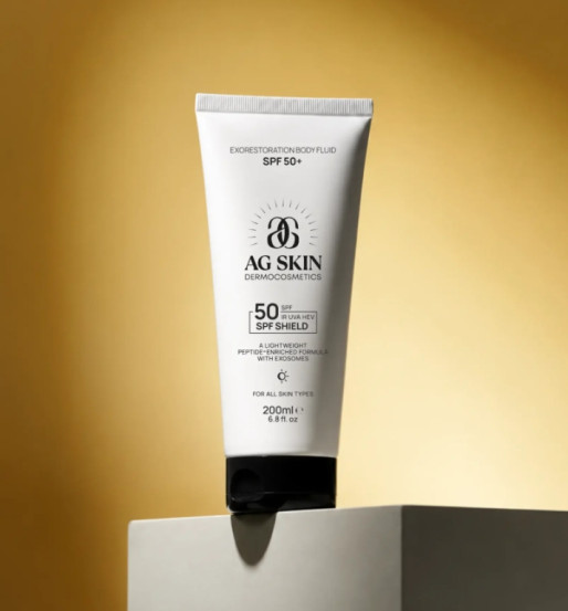 СОЛНЦЕЗАЩИТНЫЙ ФЛЮИД ДЛЯ ТЕЛА SPF 50+ AG SKIN EXORESTORATION BODY FLUID SPF 50+, 200 мл