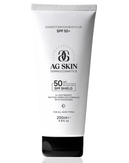 СОЛНЦЕЗАЩИТНЫЙ ФЛЮИД ДЛЯ ТЕЛА SPF 50+ AG SKIN EXORESTORATION BODY FLUID SPF 50+, 200 мл