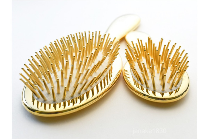 Щётка для волос с нейлоном Janeke Superbrush Limited Edition Gold (золото)