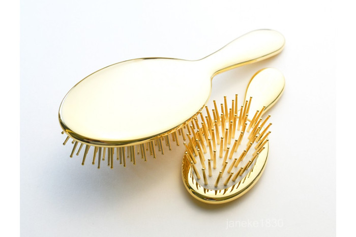 Щётка для волос с нейлоном Janeke Superbrush Limited Edition Gold (золото)