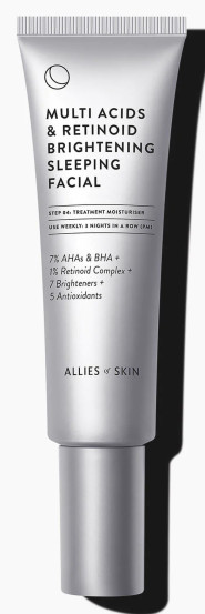 Нічний мультикислотний пілінг Allies Of Skin Multi Acids & Retinoid Brightening Sleeping Facial, 50 мл