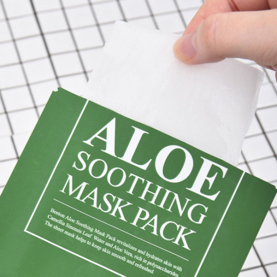 Маска заспокійлива із екстрактом алое Aloe Soothing Mask Benton, 1 шт, 23 гр