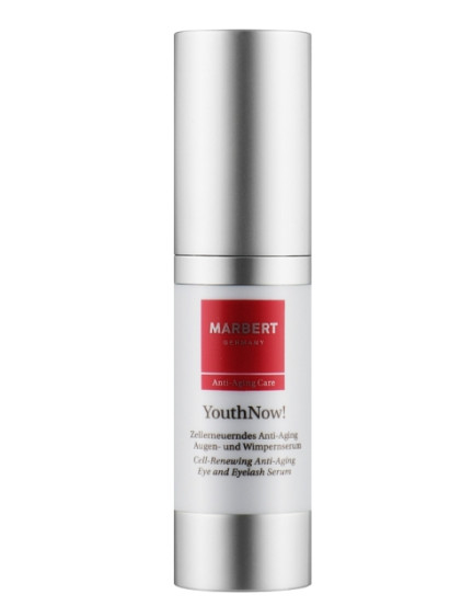 Клеточная омолаживающая сыворотка для глаз и ресниц Marbert YouthNow! Cell-renewing anti-aging eye and eyelash Serum, 15 мл